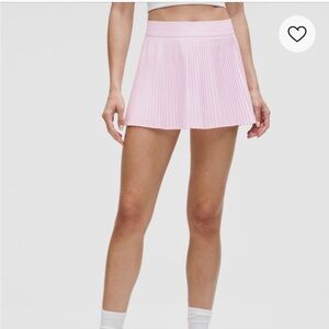 LULULEMON PLEATED PINK TENNIS SKORT SZ 4